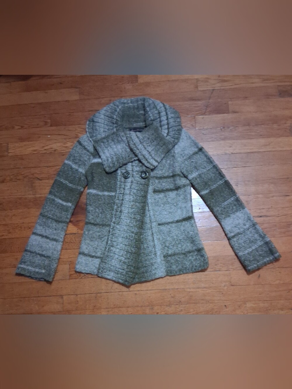 Marisa Christina Olive Green Knit Sweater